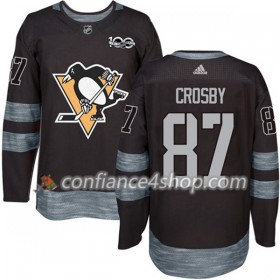 Adidas Maillot de Hockey Pittsburgh Penguins Sidney Crosby 87 1917-2017 100th Anniversary Noir Authentic - Homme